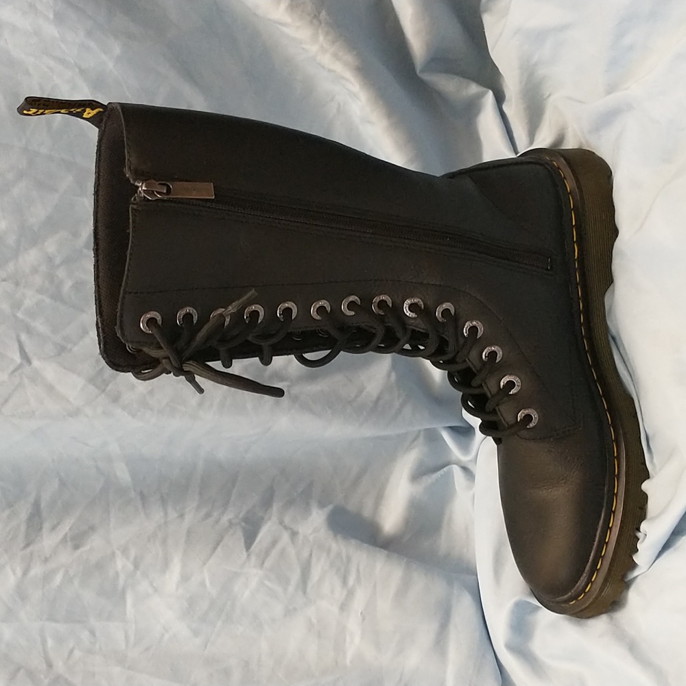 Dr. Martens Black Lace-Up Women's Boots - Picture 5 of 15